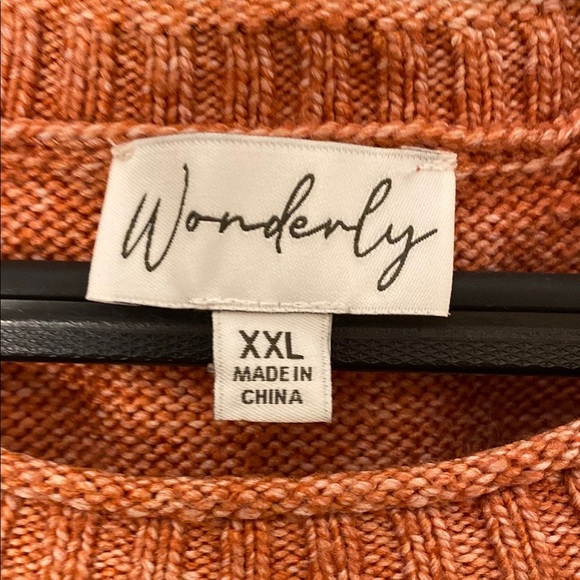 Wonderly Rust Orange Sweater - Picture 7 of 10